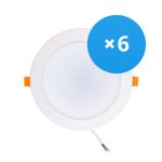 Mehrfachpackung 6x LED Deckenstrahler 18W 1620lm 120D - 840  | Ersatz für 2x18W