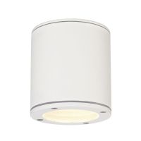 SLV Sitra Deckenleuchte Aluminium Weiß Rund | Außenbeleuchtung - IP44 - Geeignet für 1x GX53 
