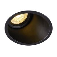 SLV Horn-A Spot Aluminium Schwarz Rund | Ausschnitt 95mm - Geeignet für 1x GU10 