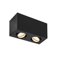 SLV Triledo Doppelt Deckenleuchte Aluminium Schwarz | Geeignet für 2x GU10 