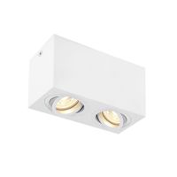 SLV Triledo Doppelt Deckenleuchte Aluminium Weiß | Geeignet für 2x GU10 