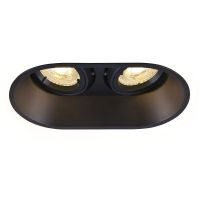 SLV Horn Doppelt Spot Aluminium Schwarz | Geeignet für 2x GU10 