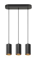 SLV Asto Aluminium Schwarz | Geeignet für 3x GU10