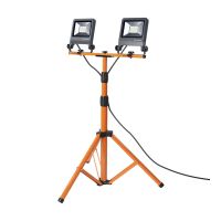 Ledvance LED-Scheinwerfer Baustrahler Tripod Dunkel Grau 2X30W 5400lm 120D - 840 Kaltweiß | IP65 - Symmetrisch