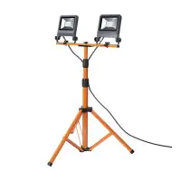 Ledvance LED-Scheinwerfer Baustrahler Tripod Dunkel Grau 2X30W 5400lm 120D - 840 Kaltweiß | IP65 - Symmetrisch