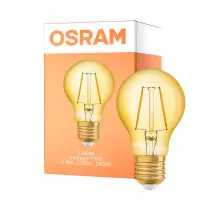Osram Vintage 1906 LED E27 Birne Fadenlampe Gold 2.5W 220lm - 824 Extra Warmweiß | Ersatz für 25W