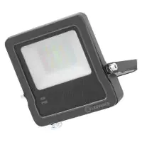 Ledvance Smart+ Wifi LED-Scheinwerfer Dunkel Grau 10W 630lm 100D - 830 Warmweiß | IP65 - Dimmbar - RGBW - Symmetrisch