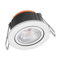Ledvance LED-Spot Combo Adjust Aluminium Weiß 6W 600lm 60D - 827-830-840 CCT | 82mm - Ausschnitt 68mm - IP65