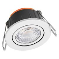 Ledvance LED-Spot Combo Adjust Aluminium Weiß 6W 540lm 60D - 940 Kaltweiß | 82mm - Ausschnitt 68mm - IP65 - Höchste Farbwiedergabe - Dali Dimmbar