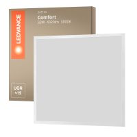 Ledvance LED Panel Comfort Aluminium Weiß 33W 4320lm - 830 Warmweiß | 60x60cm - UGR < 19