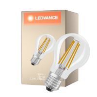 Ledvance Classic LED E27 Birne Fadenlampe Klar 2.2W 470lm - 827 Extra Warmweiß | Ersatz Für 40W