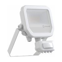 Ledvance Led-Scheinwerfer Aluminium Weiß 8W 1100lm 100D - 830 Warmweiß | IP65 - Bewegungs- Und Lichtsensor - Symmetrisch