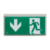 Ansell doppelseitiges Schild (Pfeil nach unten) für LED-Notbeleuchtung Sign Eagle 3-in-1