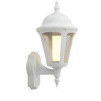Ansell LED Wandleuchte Latina Laterne Weiß - Geeignet für E27 Bis Zu 42W | IP65