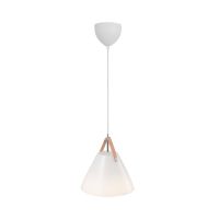 DFTP by Nordlux Strap 27 Pendelleuchte Glas und Metall Weiß | Geeignet für E27