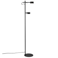 Nordlux Clyde Stehlampe Metall Schwarz 8W 350lm - 827 Extra Warmweiß | 3-Stufen Dimmbar
