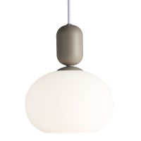 Nordlux Notti 20 Pendelleuchte Glas Grau | Geeignet für 1x E27