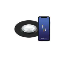 Nordlux Don Smart Led-Spot Schwarz 4.7W 320lm 60D - 822-865 Abstimmbares Weiß + RGB | 75mm - IP65