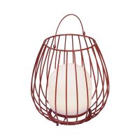 Nordlux Tischlampe Jim To-Go Portable Akku Rot 3W 300lm - 827 Extra Warmweiß | 3-Stufen Dimmbar 