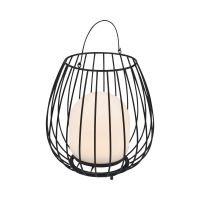 Nordlux Tischlampe Jim To-Go Portable Akku Metall Schwarz 3W 300lm - 827 Extra Warmweiß | 3-Stufen Dimmbar 