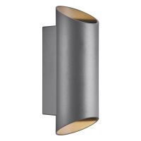 Nordlux Nico Wandleuchte Aluminium Anthrazit Up & Down | IP54 - Geeignet für 2x GU10