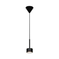 Nordlux Clyde Pendelleuchte Metall Schwarz 4W 350lm - 827 Extra Warmweiß | 3-Stufen Dimmbar