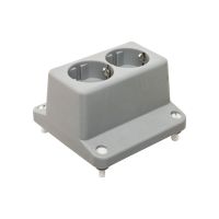 Steckdose 3640 2-fach Grau