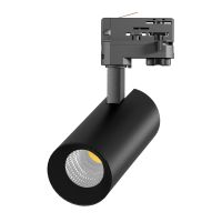 Noxion LED Schienenstrahler 3-Phasen Ecowhite Aluminium Schwarz 20W 2060lm 36D - 840 Kaltweiß | UGR <19