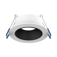 Noxion LED-Spot Ares Tief ring Weiß - mit Innenring Schwarz | Ausschnitt 68mm - incl. GU10 Fitting