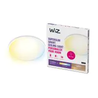 WiZ Smart LED Deckenleuchte SuperSlim Weiß 16W 1500lm - 927-965 Abstimmbares Weiß | IP20 - Höchste Farbwiedergabe - Wifi Dimmbar