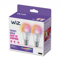 Doppelpack 2x WiZ Smart LED E27 Birne Fadenlampe Matt 9W 806lm - 822-865 Abstimmbares Weiß + RGB | Dimmbar - Ersatz Für 60W