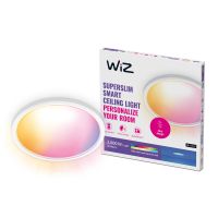 WiZ Smart LED Deckenleuchte SuperSlim Weiß 22W 2600lm - 922-950 Abstimmbares Weiß + RGB | IP20 - Höchste Farbwiedergabe - Wifi Dimmbar