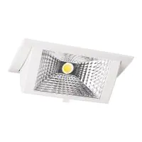 LED Downlight Wallwasher Wally Mittel Weiß 27W 3700lm 78x100D - 830 Warmweiß - 238x145mm