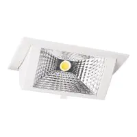 LED Downlight Wallwasher Wally Mittel Weiß 27W 3850lm 78x100D - 840 Kaltweiß - 238x145mm