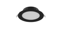 Noxion LED Downlight Hera Eben Einbau Schwarz 9W 900lm 80D - 827-830-840 CCT | 132mm - Ausschnitt 120mm