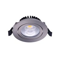 Noxion LED Schwenkbar Slim Spot Silber Rund 6W 550lm 60D - 927 Extra Warmweiß | 85mm - IP54 - Dimmbar - Höchste Farbwiedergabe