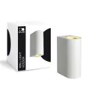 D'Lite Wandleuchte Vossem Long Aluminium Weiß Up & Down| IP54 - Geeignet Für 2x GU10