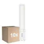 Mehrfachpackung 10x Philips CorePro PL-L LED Glühbirne HF 8W - 840 Kaltweiß | 4-Pins - Ersatz Für 18W